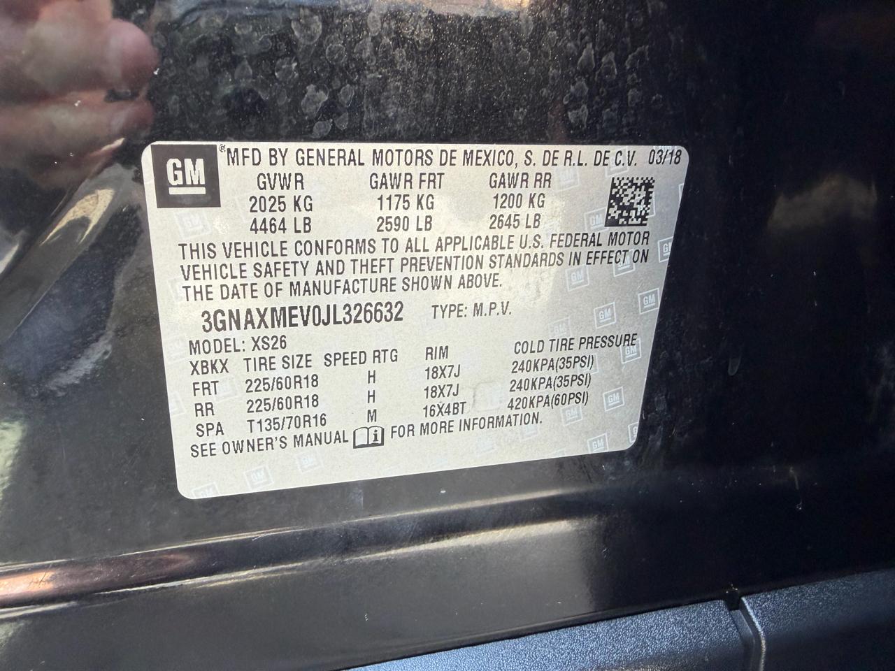 Chevrolet Equinox Premier 2018