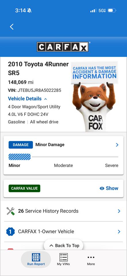 Toyota 4Runner SR5 4WD 2010