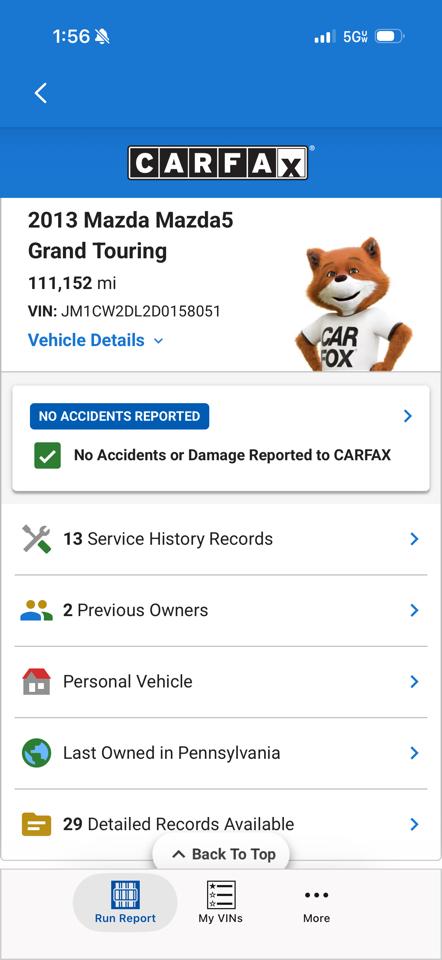 Mazda MAZDA5 Grand Touring 2013