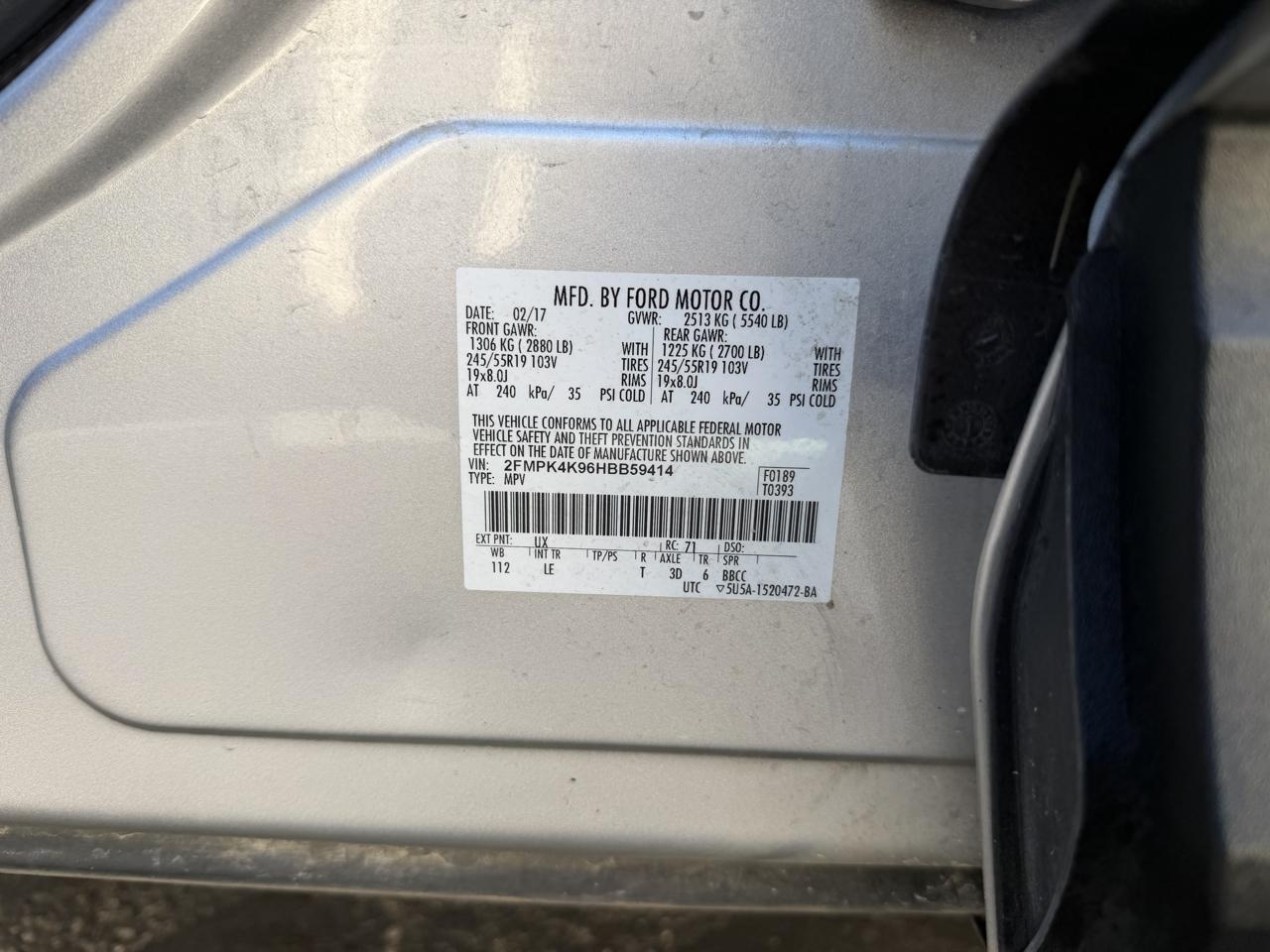 Ford Edge Titanium AWD 2017