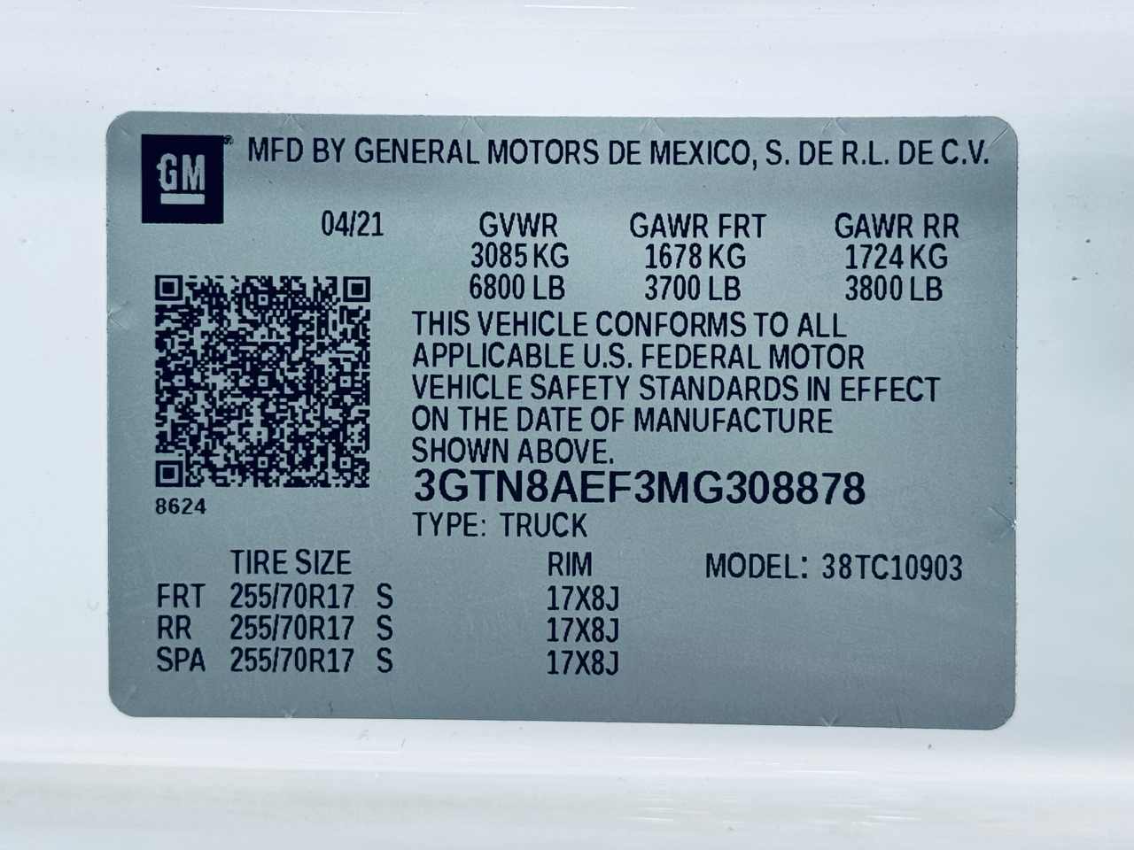 GMC Sierra 1500 2WD Reg Cab 140" 2021