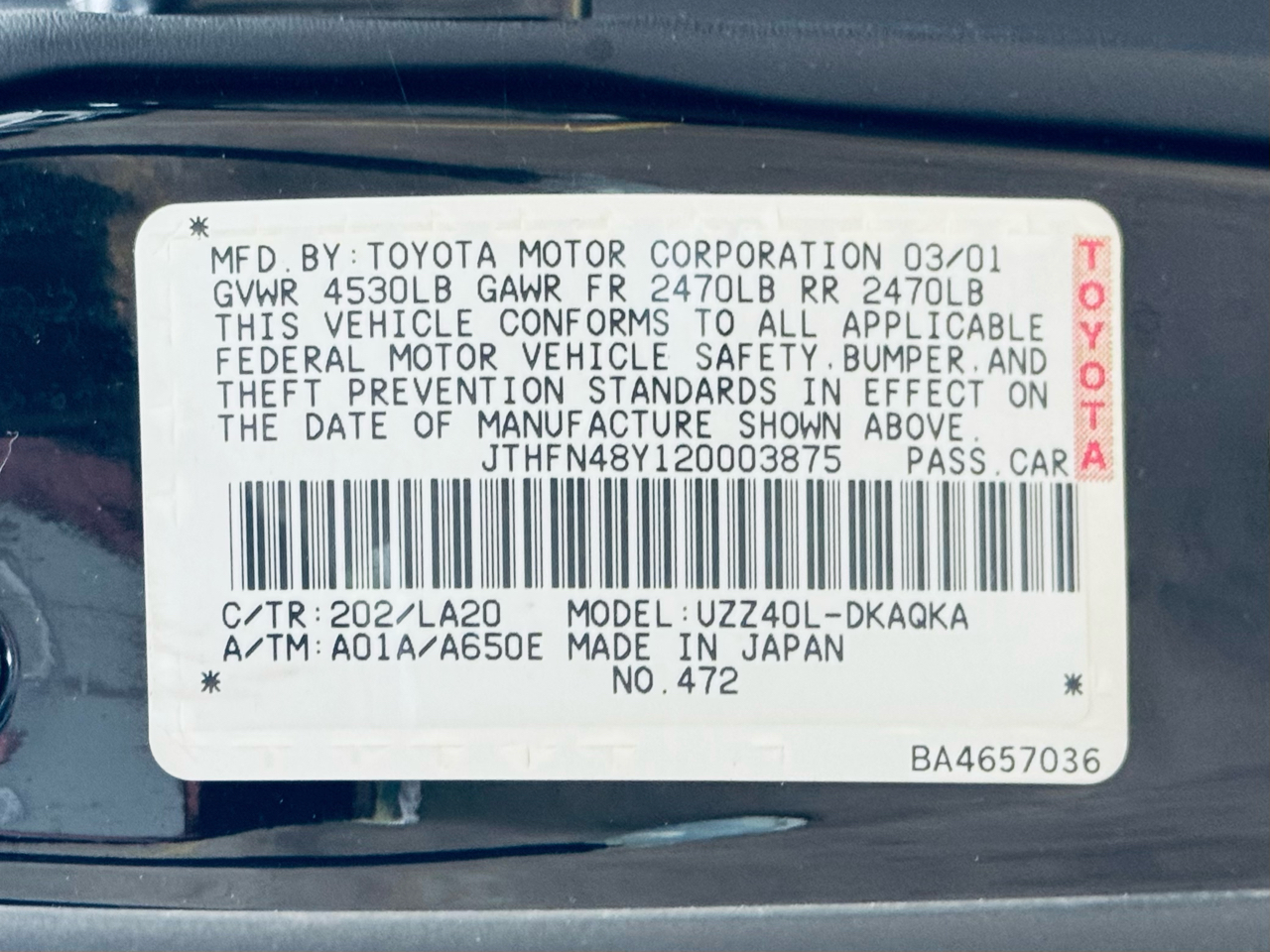 Lexus SC 430 2dr Convertible 2002