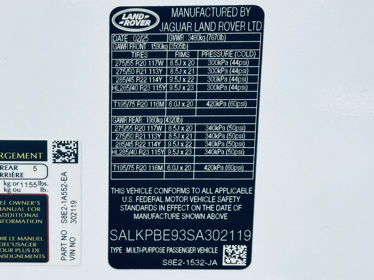 Land Rover Range Rover P530 SE LWB 7 Seat 2025