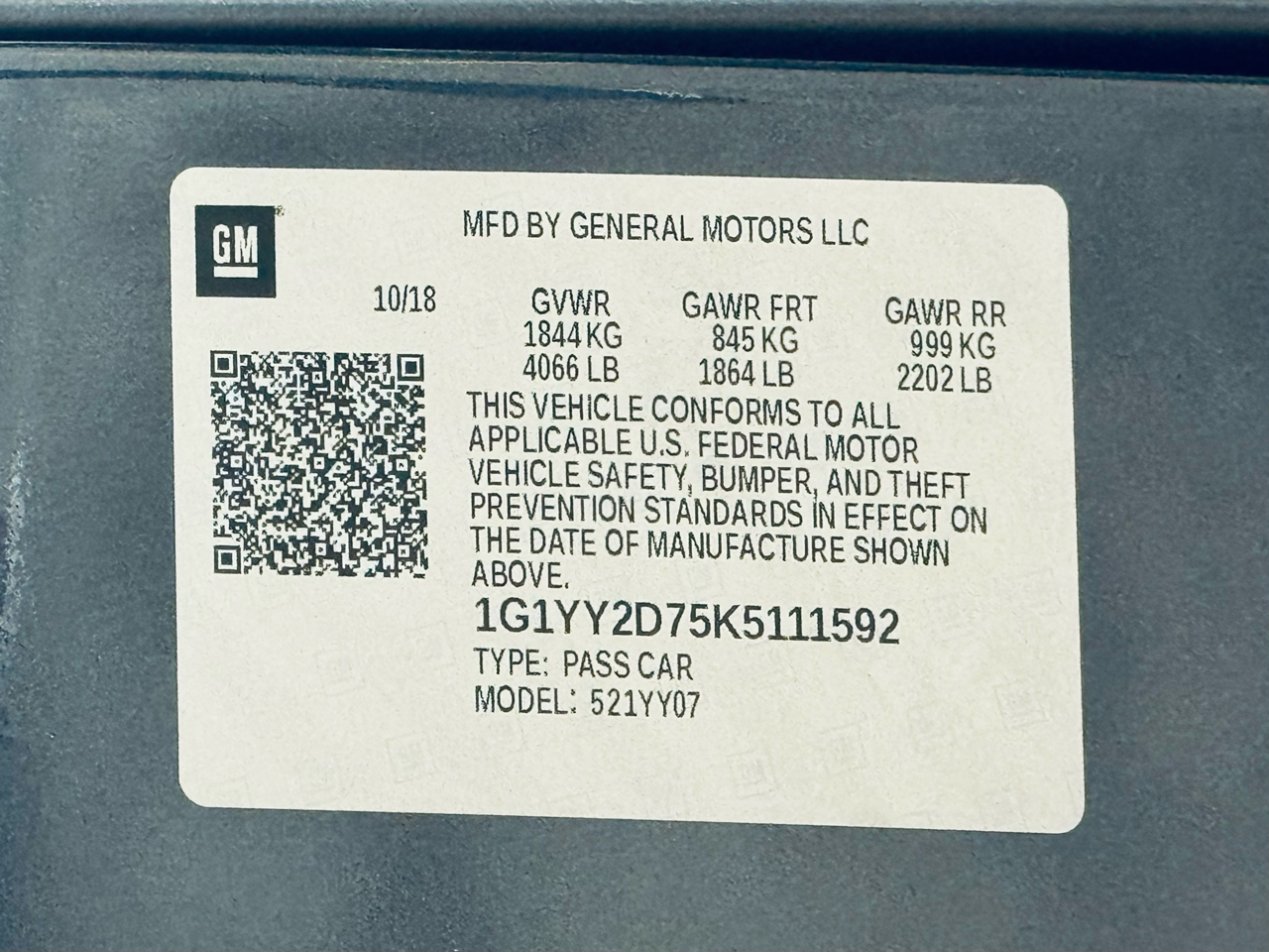 Chevrolet Corvette 2dr Grand Sport Cpe w/2LT 2019