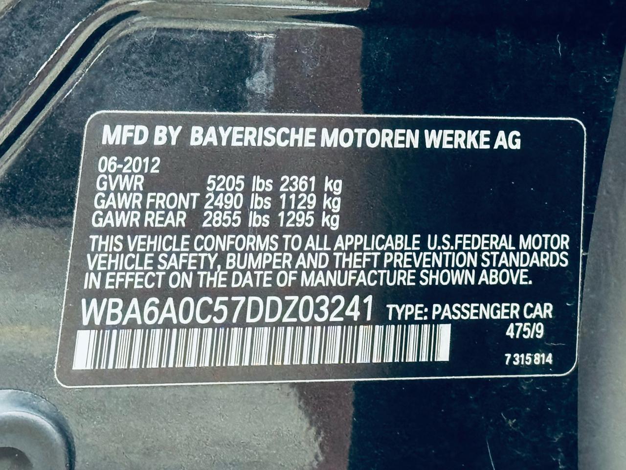 BMW 6 Series 4dr Sdn 640i Gran Coupe 2013