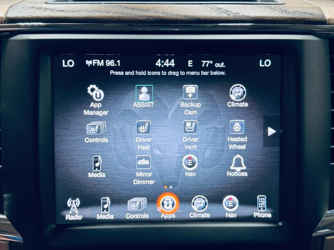 RAM 1500 4WD Crew Cab 140.5" Longhorn 2016