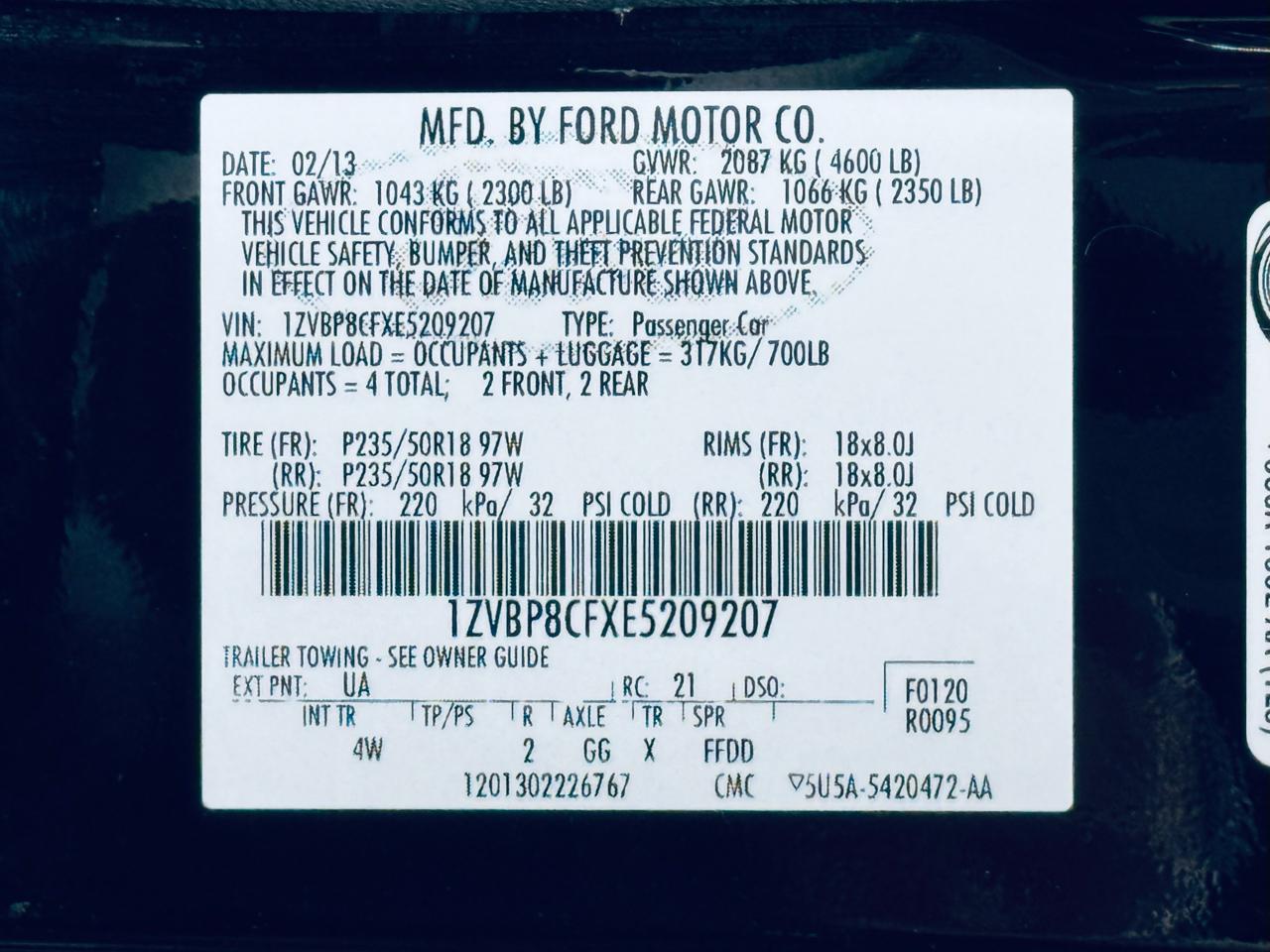 Ford Mustang 2dr Cpe GT 2014