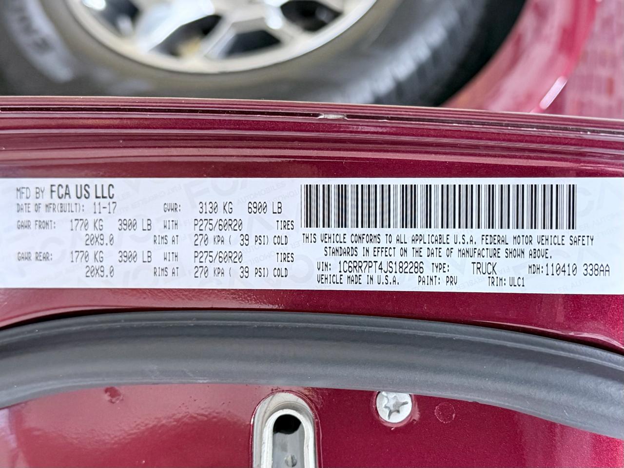 RAM 1500  2018