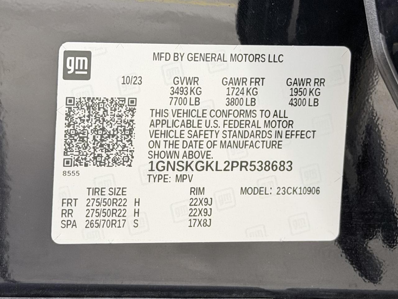 Chevrolet Suburban 4WD 4dr High Country 2023