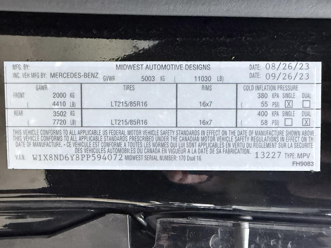 Mercedes-Benz Sprinter Passenger Van  2023