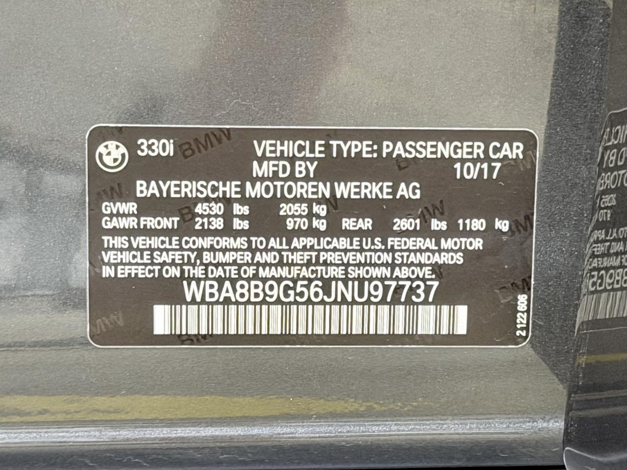 BMW 3 Series 330i Sedan South Africa 2018