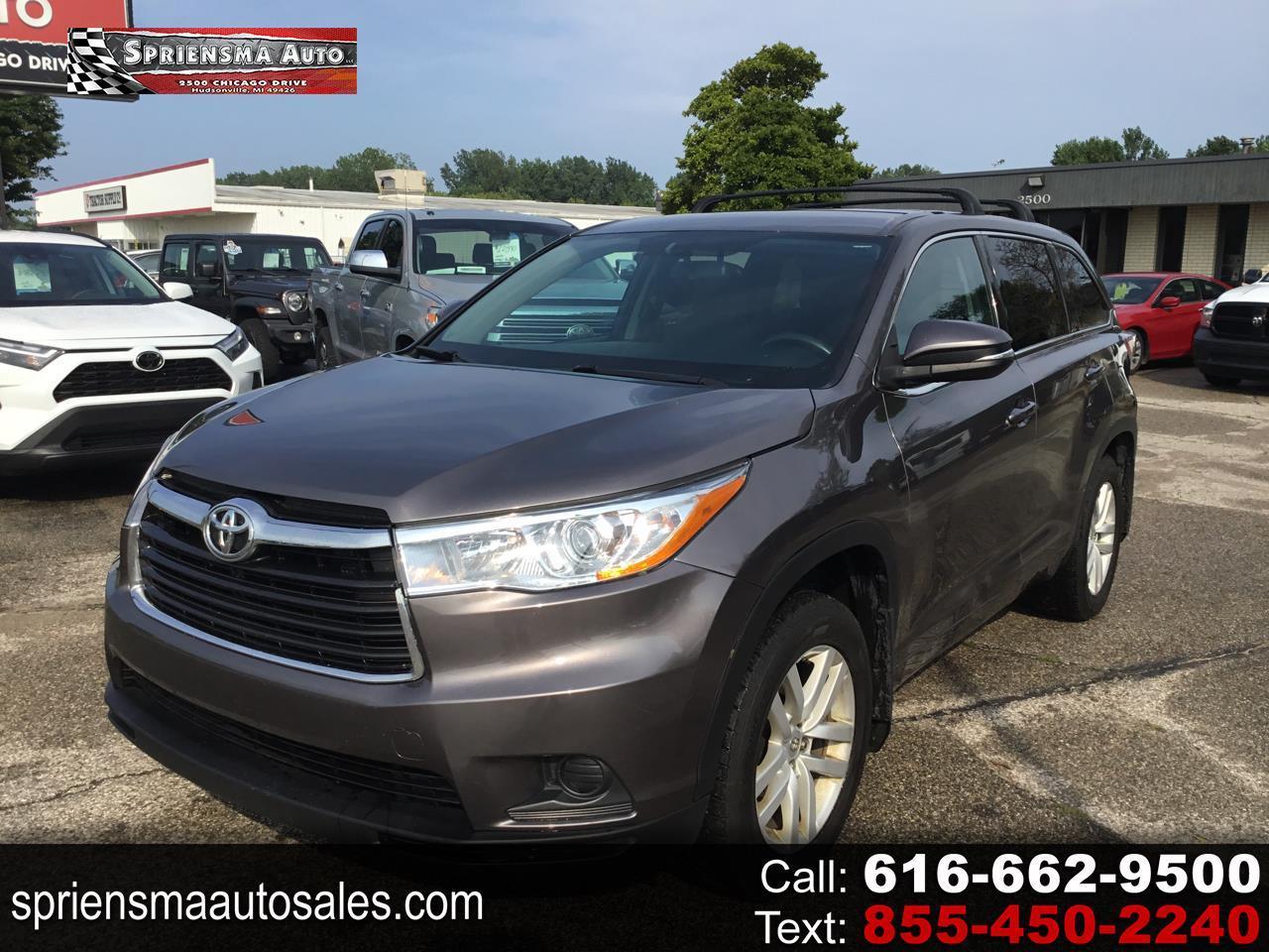 Toyota Highlander AWD 4dr V6 LE (Natl) 2015