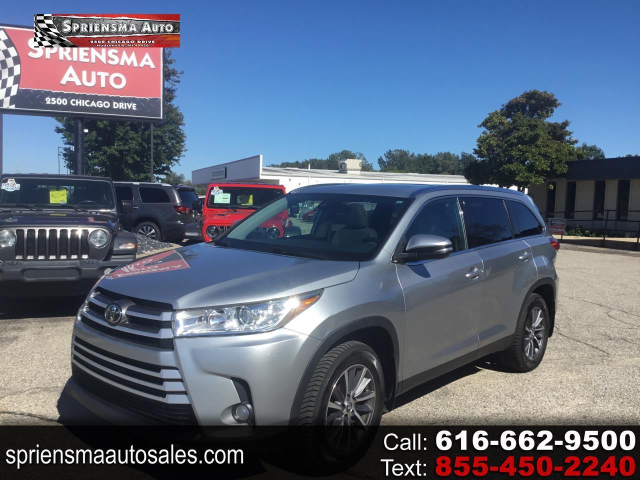 Toyota Highlander XLE V6 AWD (Natl) 2019
