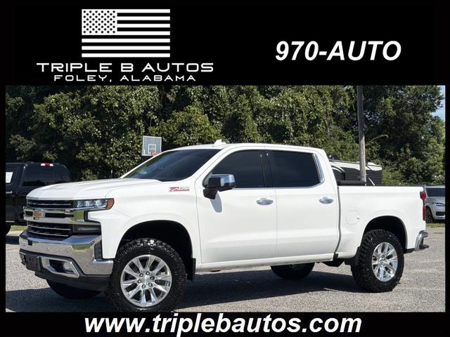 White 2019 Chevrolet Silverado 1500 Pickup Truck Four-Wheel Drive
