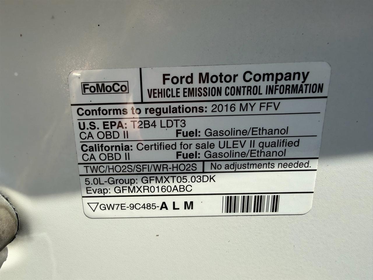 Ford F-150 4WD SuperCab 163" XL 2016