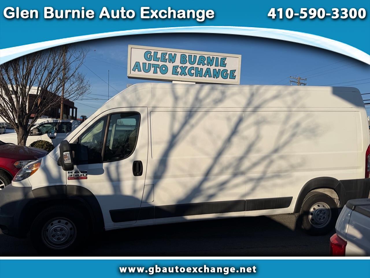 2019 RAM ProMaster Cargo Van 3500 High Roof 159" WB