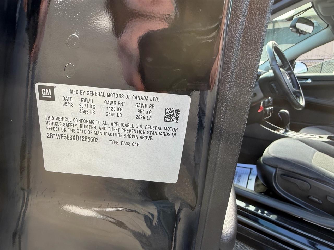 Chevrolet Impala 4dr Sdn LS Fleet 2013