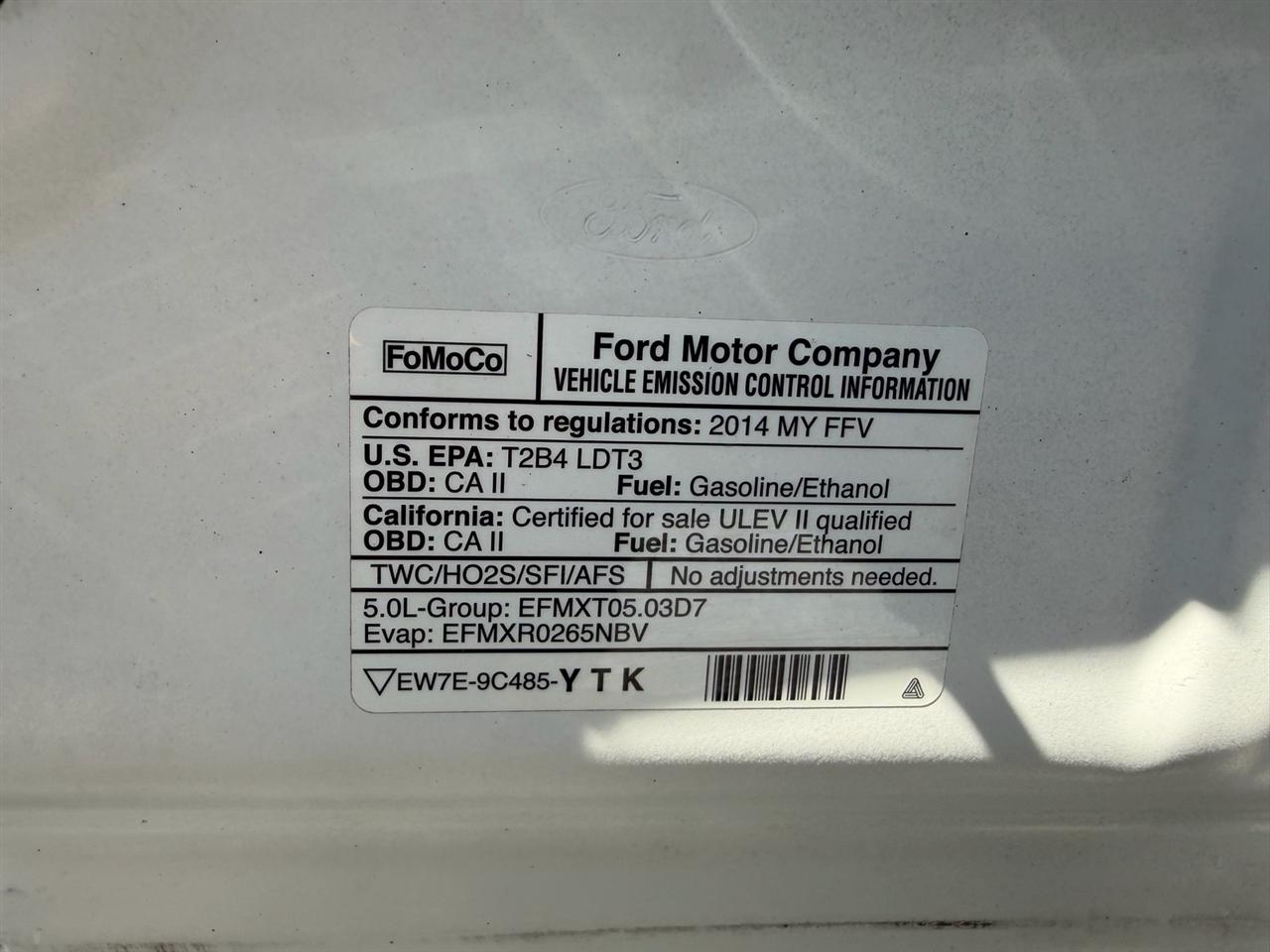 Ford F-150 4WD SuperCab 145" Lariat 2014