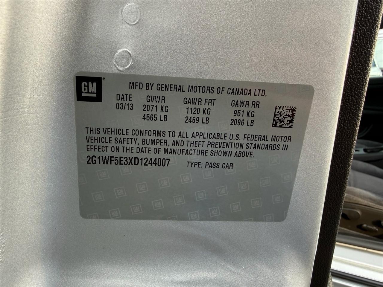 Chevrolet Impala 4dr Sdn LS Fleet 2013