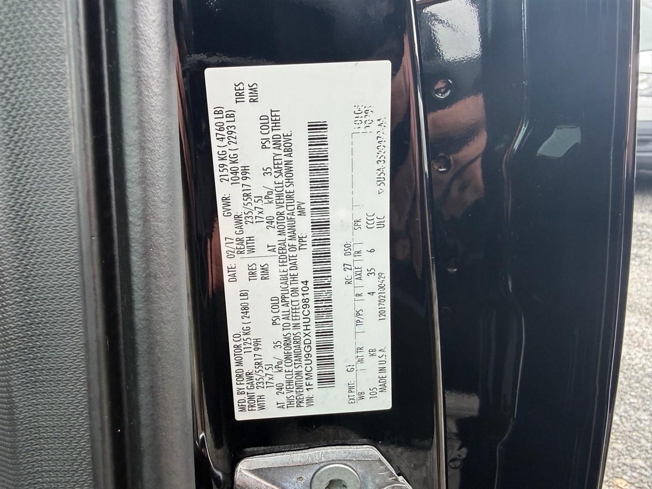 Ford Escape SE 4WD 2017