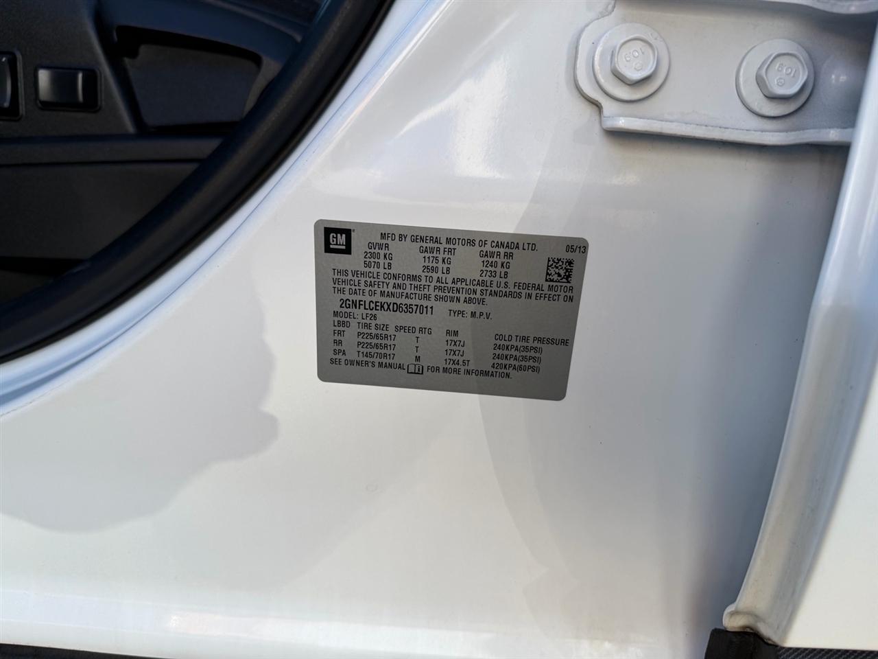 Chevrolet Equinox AWD 4dr LS 2013