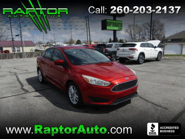 Red 2018 Ford Focus SE Sedan Front-Wheel Drive Automatic