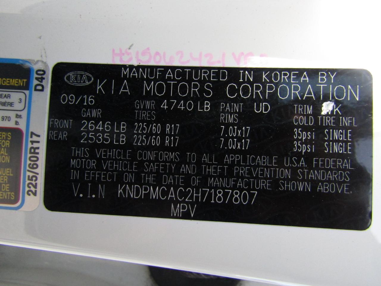 Kia Sportage LX AWD 2017