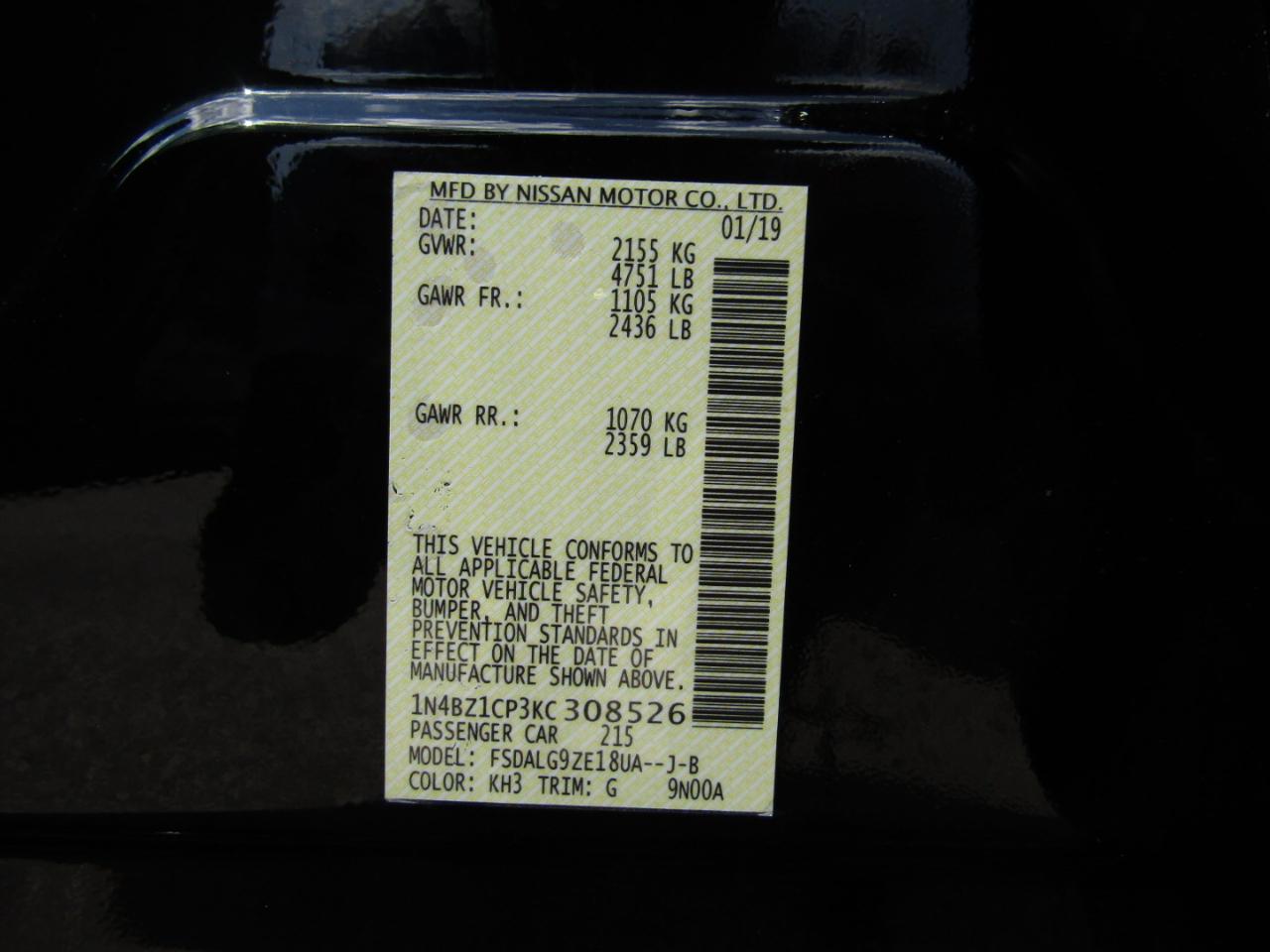 Nissan Leaf SL Plus 2019