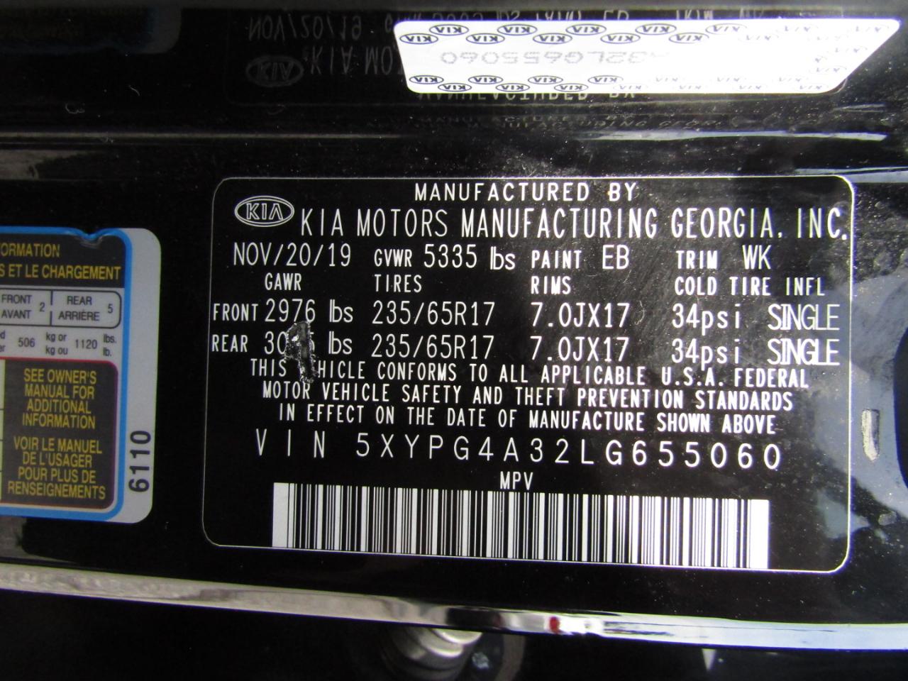 Kia Sorento LX 2WD 2020