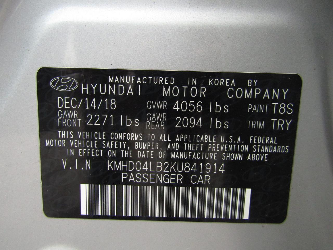 Hyundai Elantra  2019