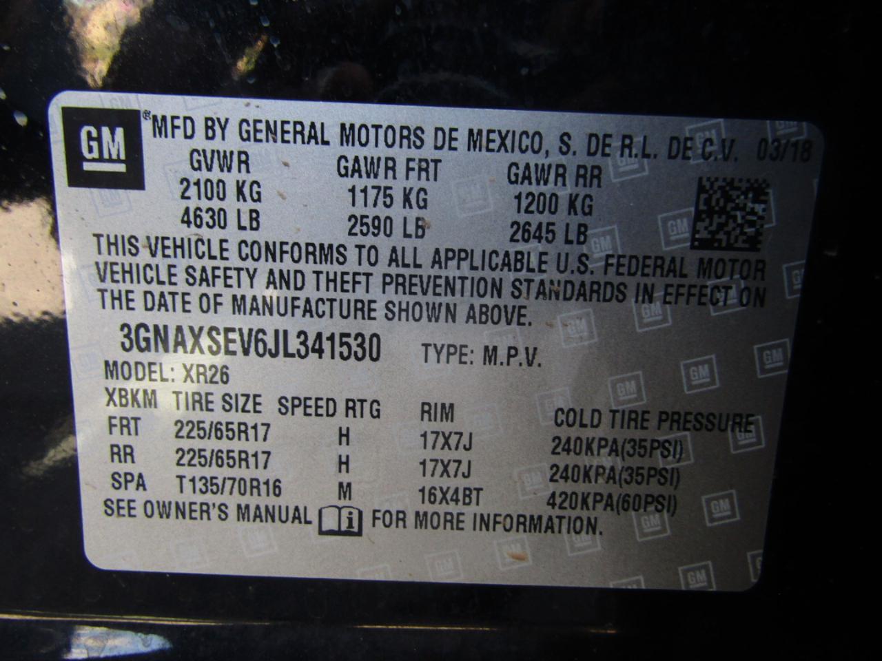 Chevrolet Equinox LT AWD 2018