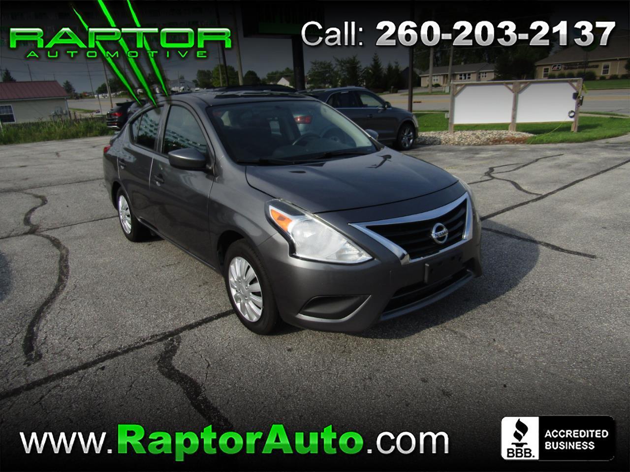 2018 Nissan Versa 1.6 S Plus