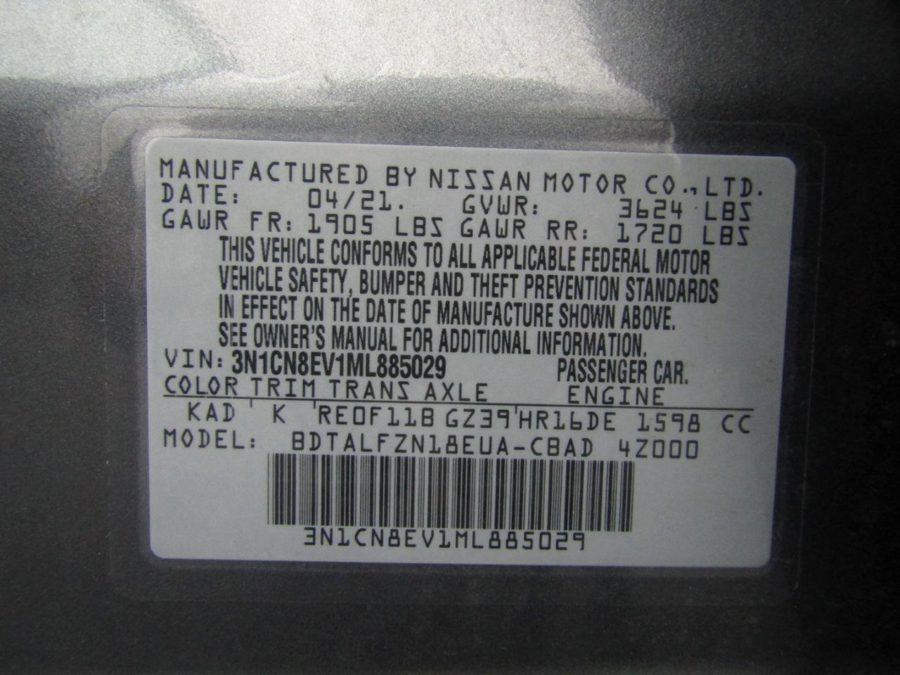Nissan Versa SV 2021