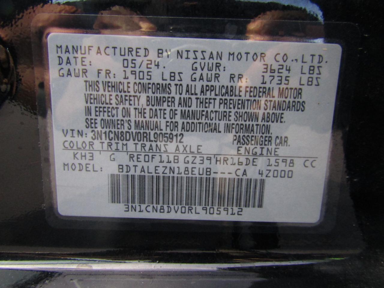 Nissan Versa S 2024
