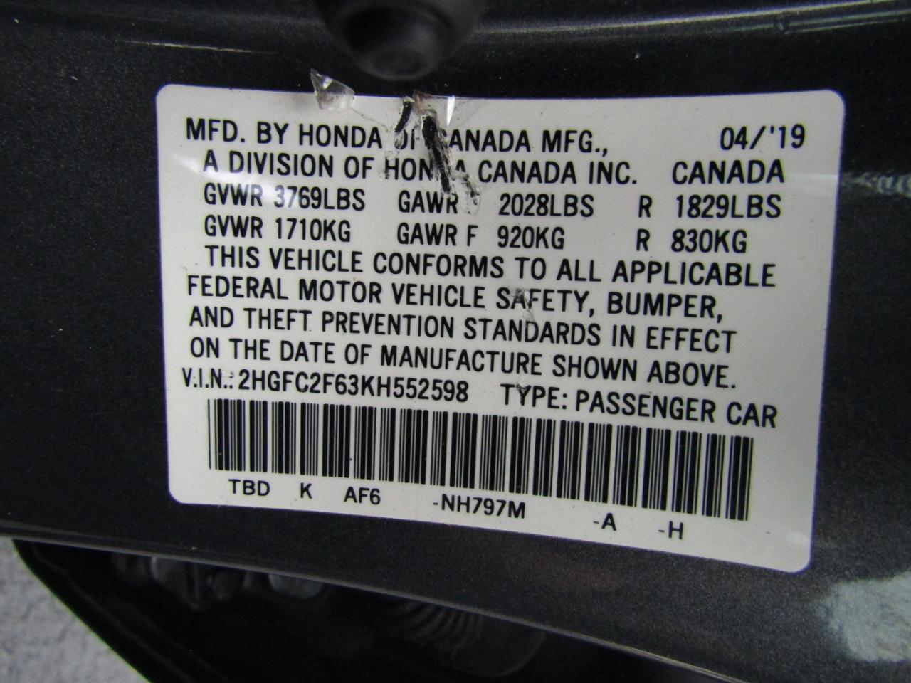 Honda Civic  2019