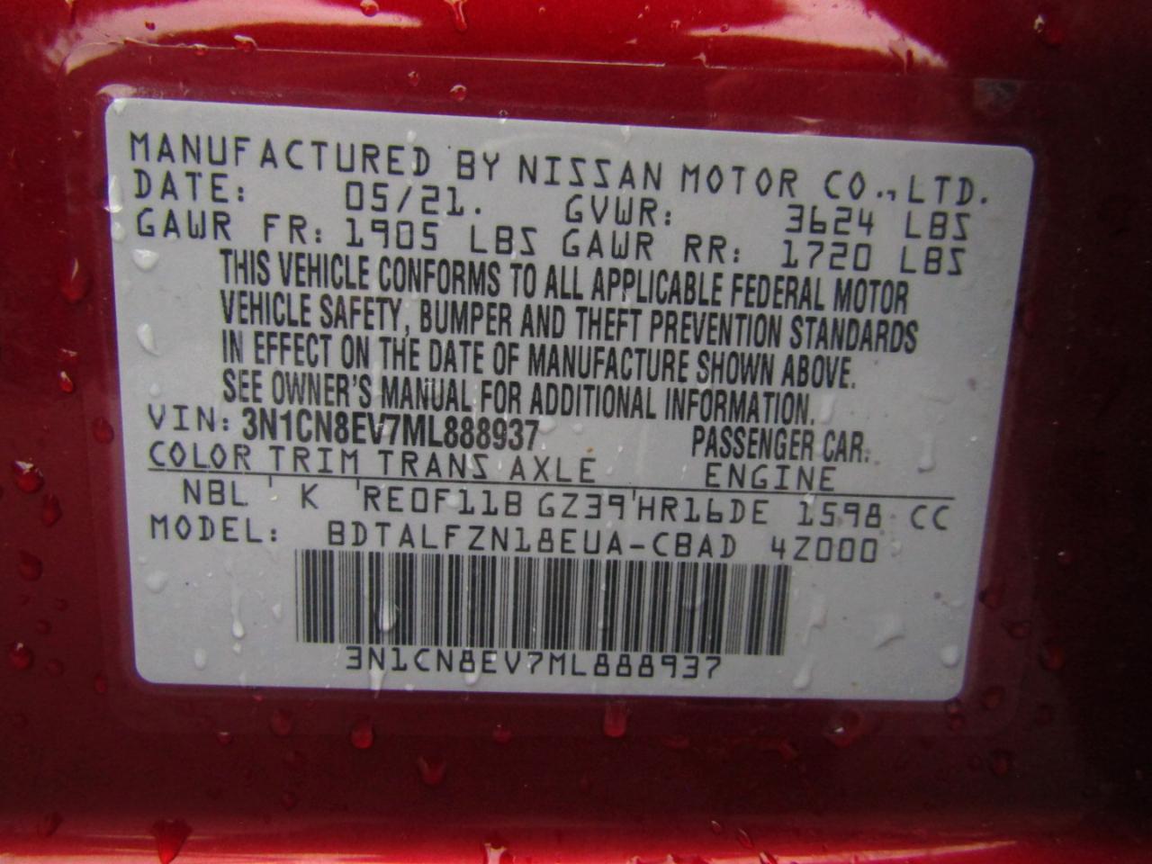 Nissan Versa SV 2021
