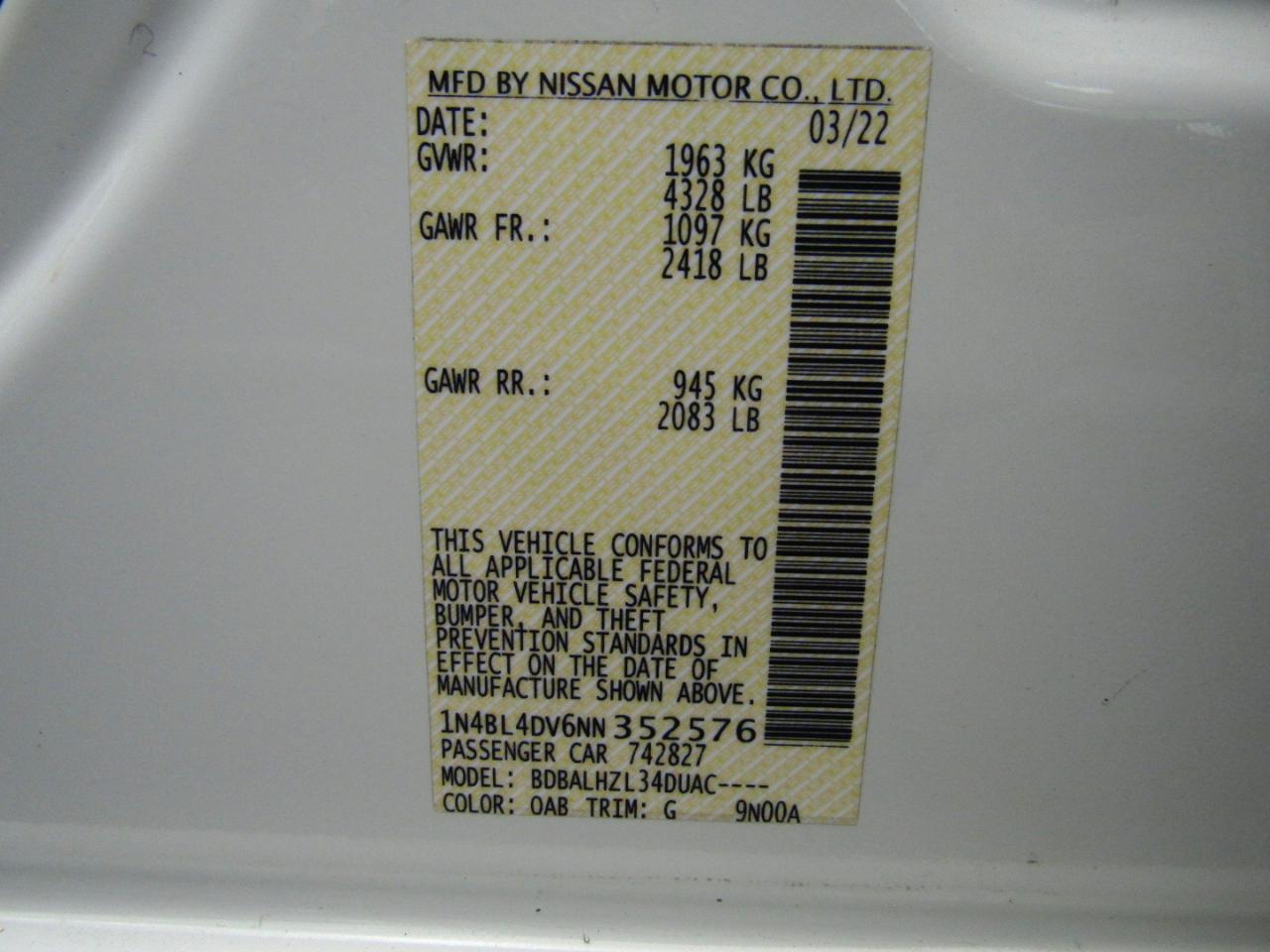 Nissan Altima 2.5 SV 2022