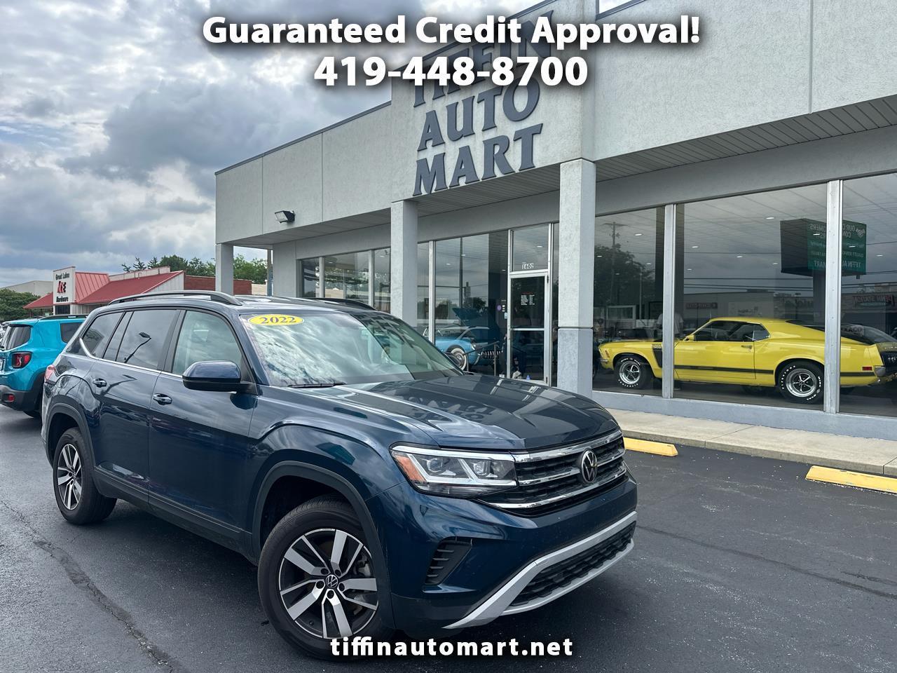 2022 Volkswagen Atlas 2.0T SE 4 x 4, 3Rd Row Seating