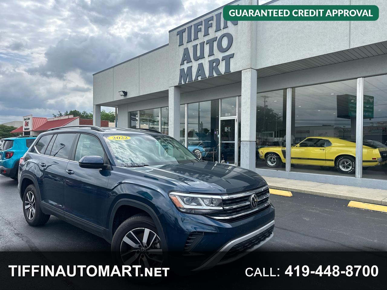 2022 Volkswagen Atlas 2.0T SE 4 x 4, 3Rd Row Seating