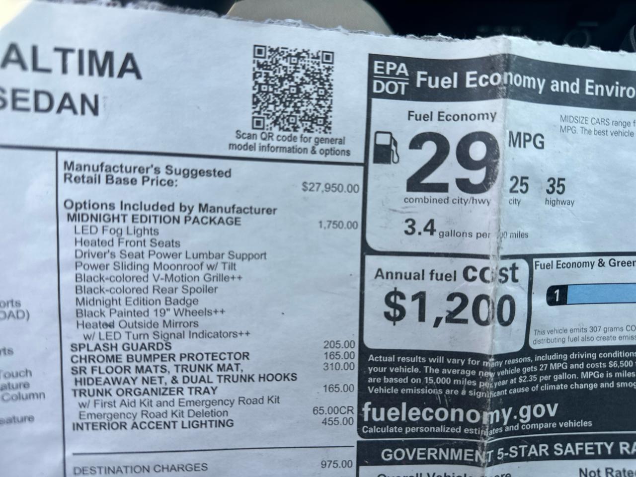 Nissan Altima 2.5 SR AWD Sedan 2022