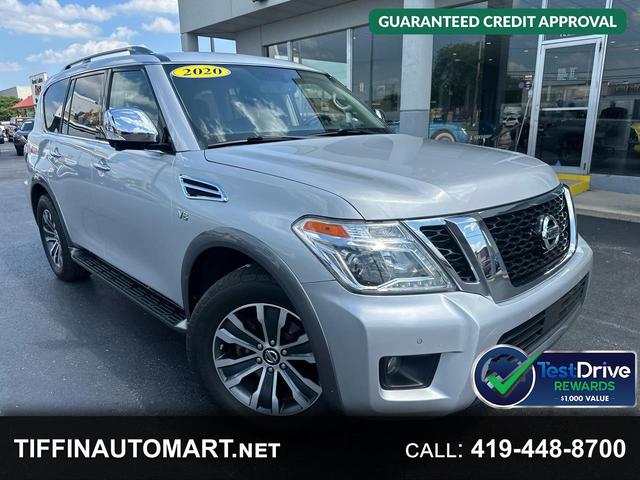 Silver 2020 Nissan Armada SUV / Crossover Four-Wheel Drive Automatic