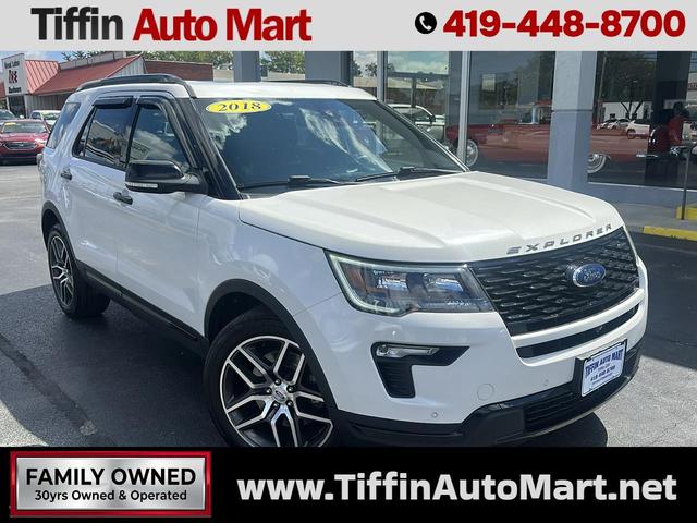 White 2018 Ford Explorer SUV / Crossover All-Wheel Drive Automatic