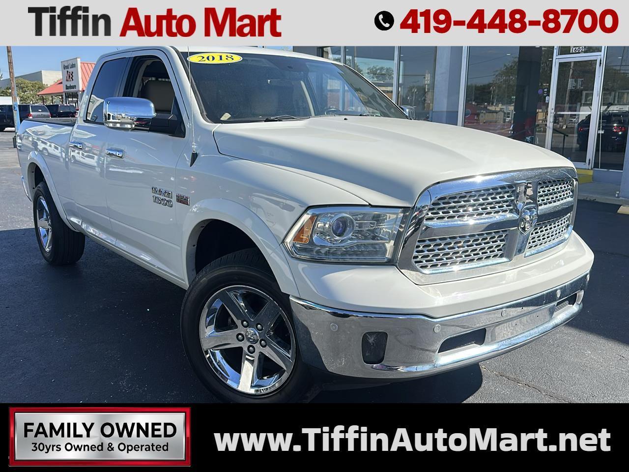 2018 RAM 1500 Laramie 4x4 Quad Cab 6'4" Box