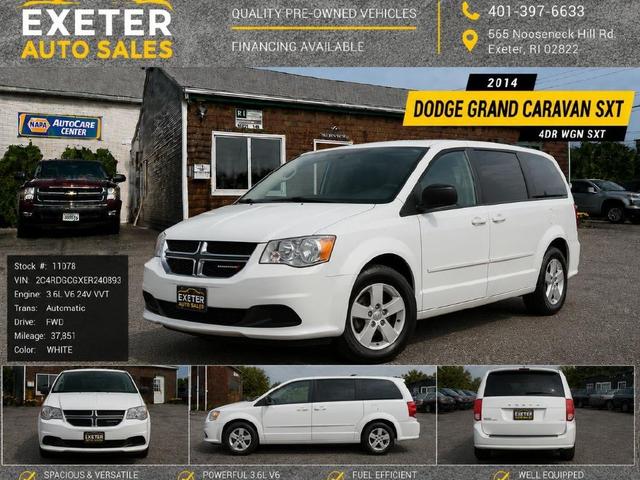 White 2014 Dodge Grand Caravan Minivan Front-Wheel Drive Automatic