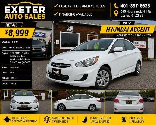 2017 Hyundai Accent Value Edition Sedan Auto