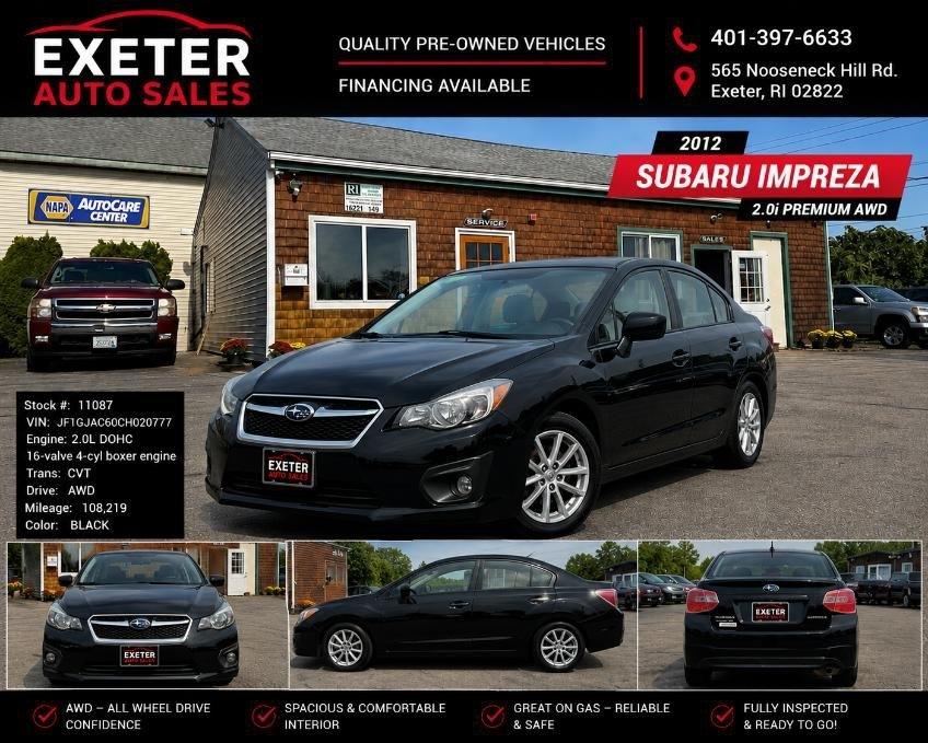 2012 Subaru Impreza Sedan 4dr Auto 2.0i Premium
