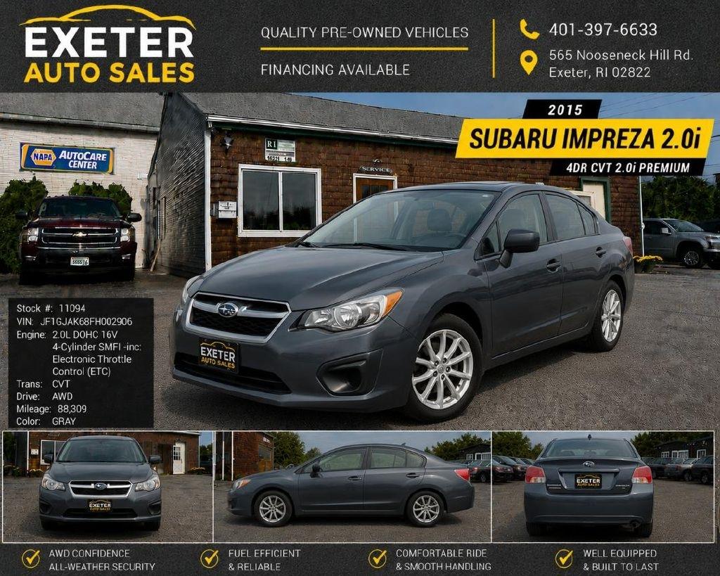 2015 Subaru Impreza Sedan 4dr CVT 2.0i Premium