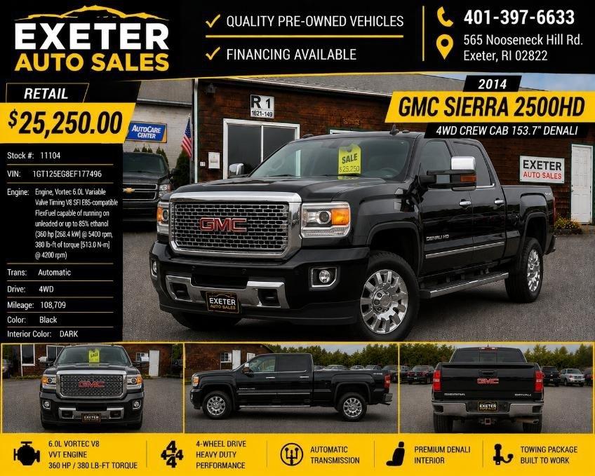 2014 GMC Sierra 2500HD 4WD Crew Cab 153.7" Denali