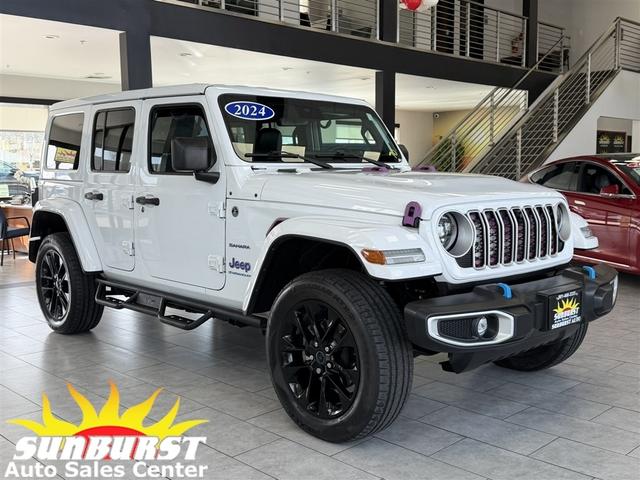 White 2024 Jeep Wrangler 4xe Sahara 4WD SUV / Crossover Four-Wheel Drive Automatic