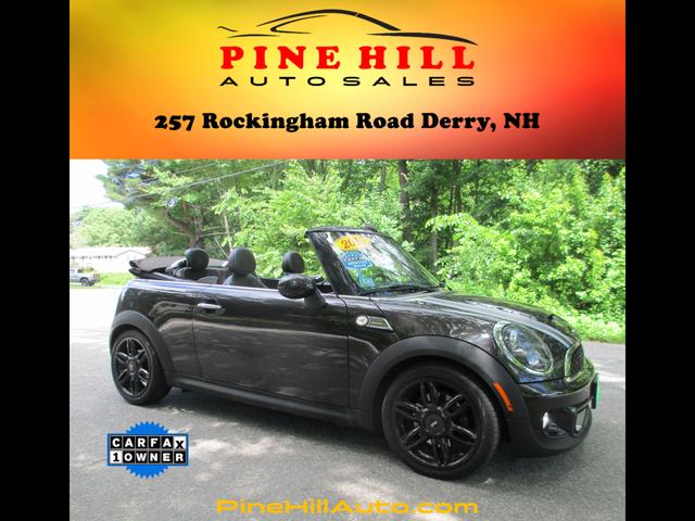 dark purple 2015 MINI Cooper Convertible Front-Wheel Drive Automatic